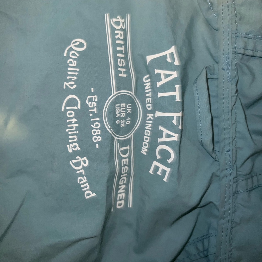 Blue  FAT FACE lightweight windbreaker jacket
